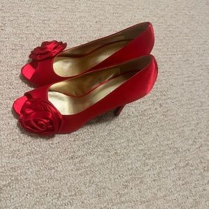 Red beautiful shoes